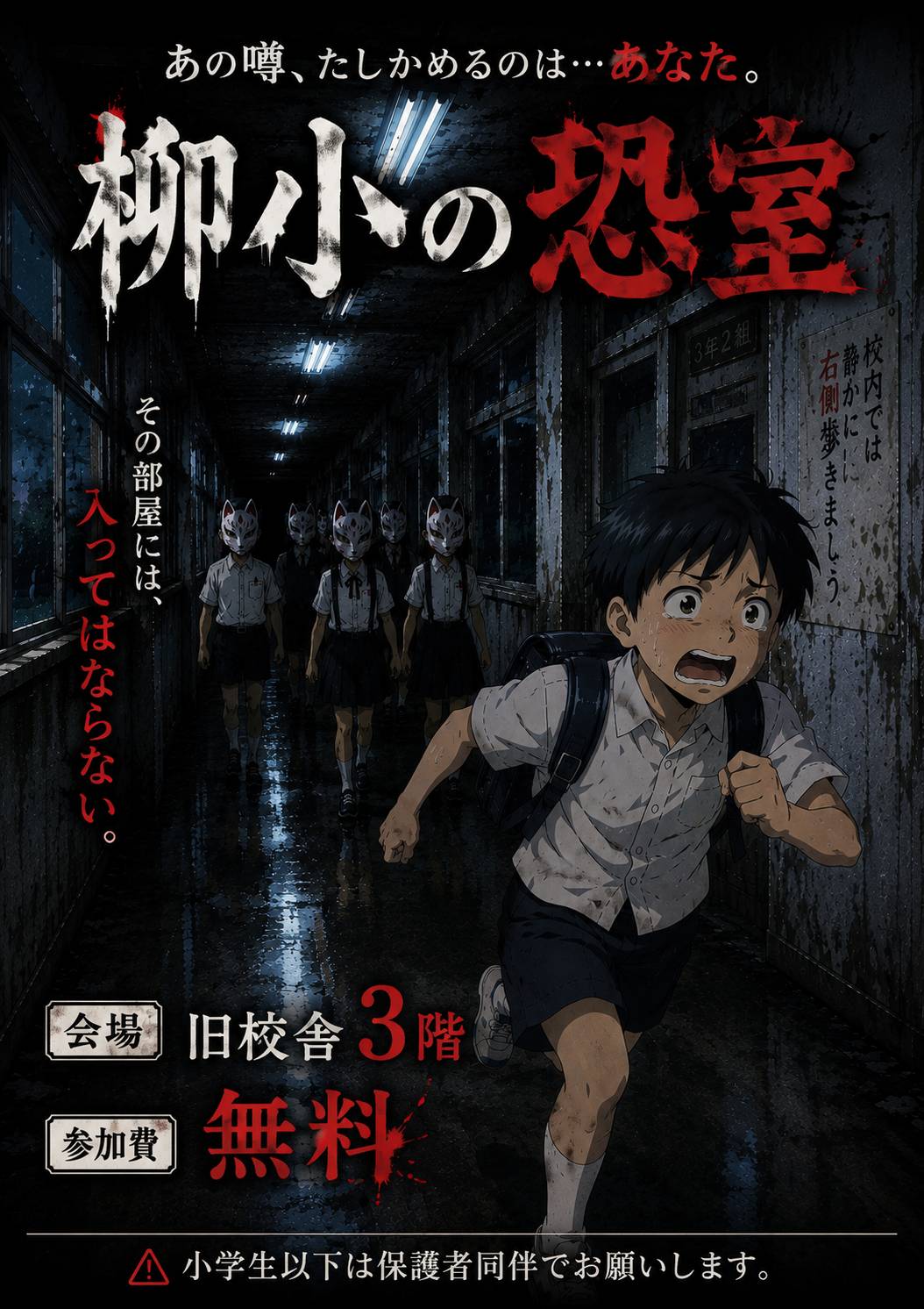 お化け屋敷 柳小の恐室